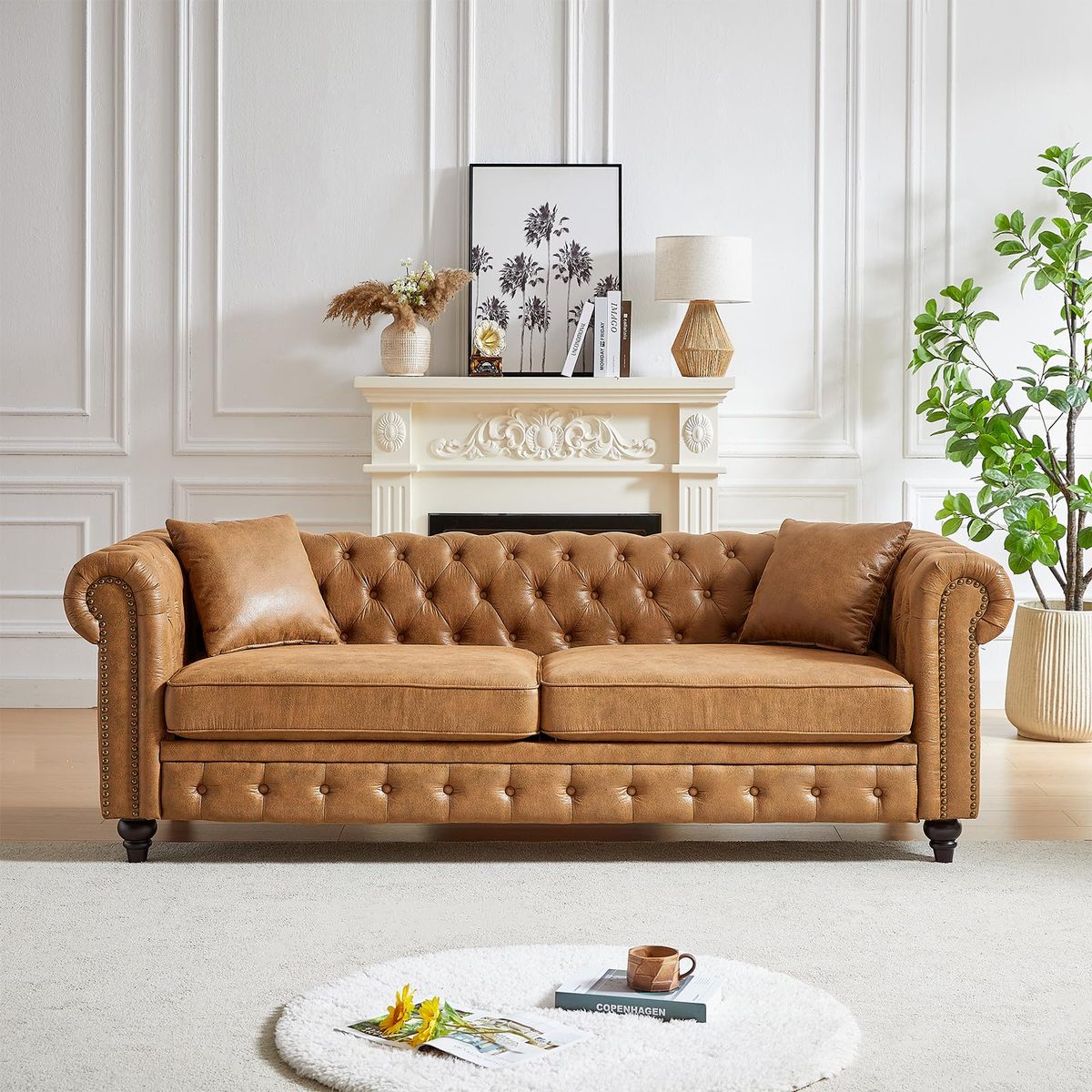 Imperial chesterfield - tufting detail