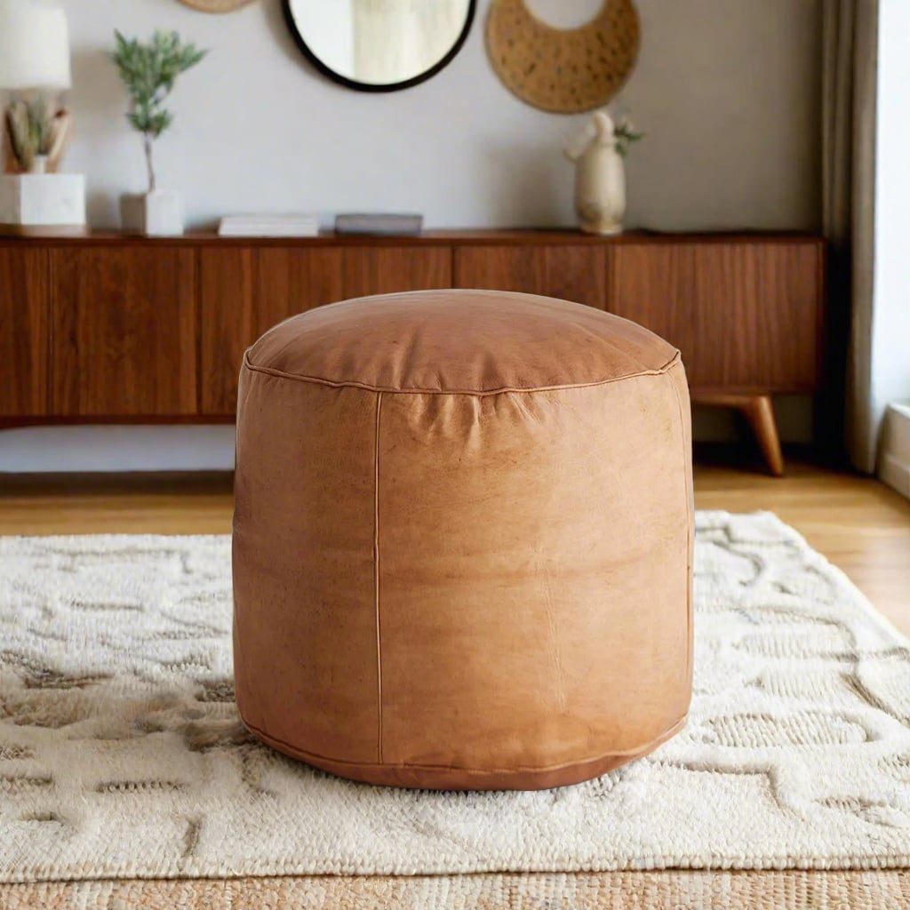 Leather Ottomans