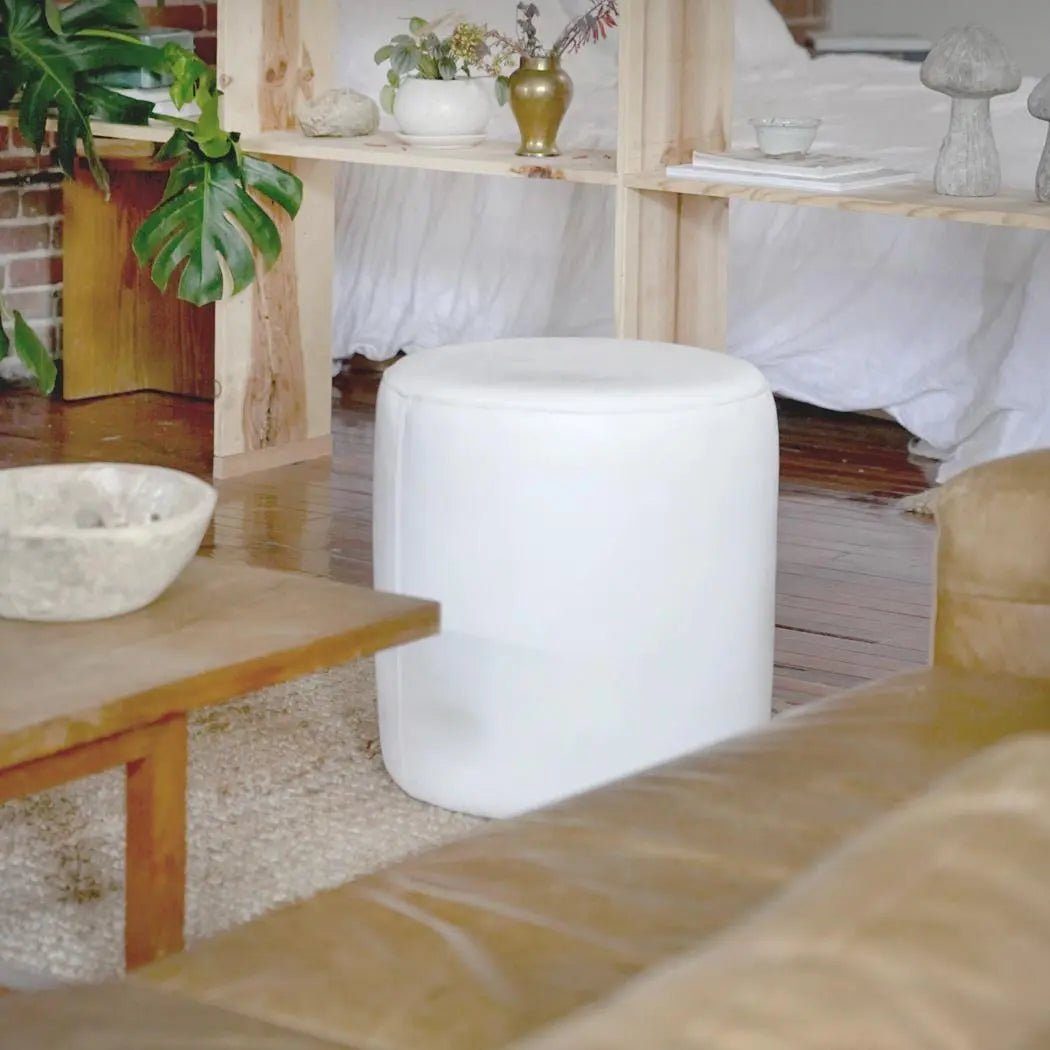Rajput storage ottoman - living room setting