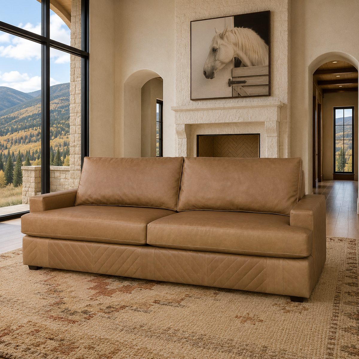 Heritage 2-Seater Leather Sofa