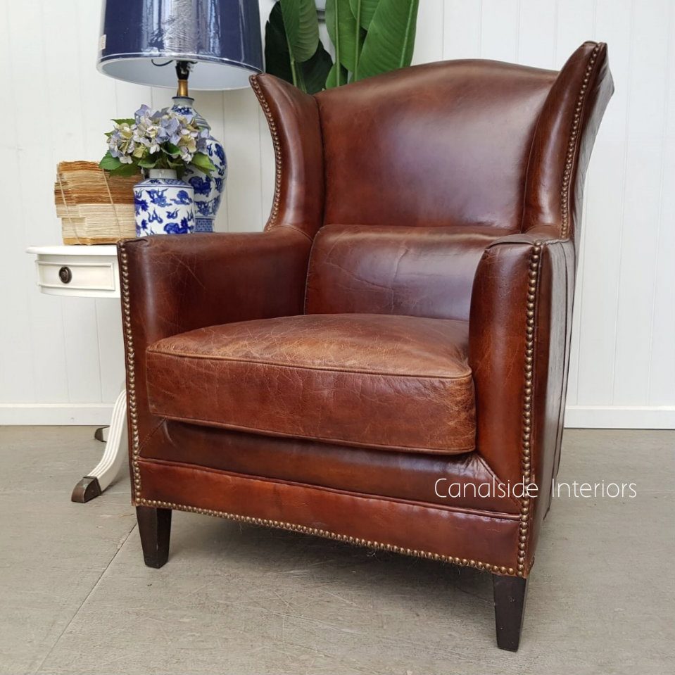 Mysore wing chair - side profile