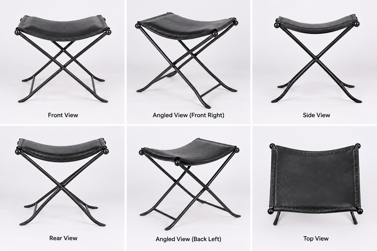 Leather Saddle Stool